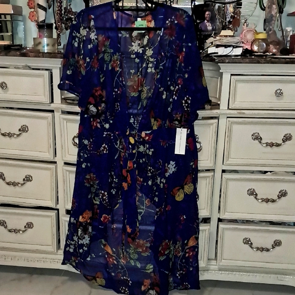 Floral Sheer Kimono